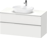 DURAVIT D-Neo Konsolenwaschtischunterbau 1200 mm Eiche Schwarz Matt mit Bronze Griff