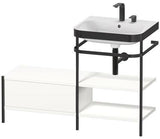 Duravit Happy D.2 Plus Waschtischunterbau 1200 mm mit Metallkonsole, supermatt