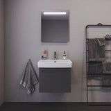 Duravit No.1 Einhebel-Waschtischmischer mit Zugstange, FreshStart, Chrom – 106 mm Ausladung