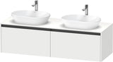 DURAVIT Ketho.2 Waschtischunterbau 1600 mm betongrau matt mit 2 Auszügen