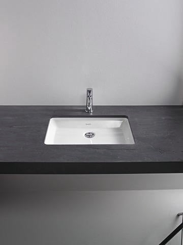 DURAVIT Einbauwaschtisch 2nd floor 525 mm EB mit Überlauf, ohne Hahnloch, weiß – Design Classics