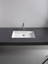 DURAVIT Einbauwaschtisch 2nd floor 525 mm EB mit Überlauf, ohne Hahnloch, weiß – Design Classics