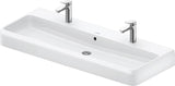 DURAVIT Qatego Aufsatzwaschtisch 1200 mm Weiß Hochglanz mit Hahnlochbank