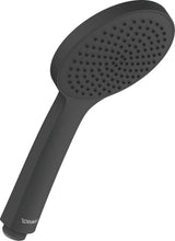 DURAVIT Handbrause 1-Jet D120 Rain Schwarz Matt mit Antikalksystem, 110 mm Duschkopf