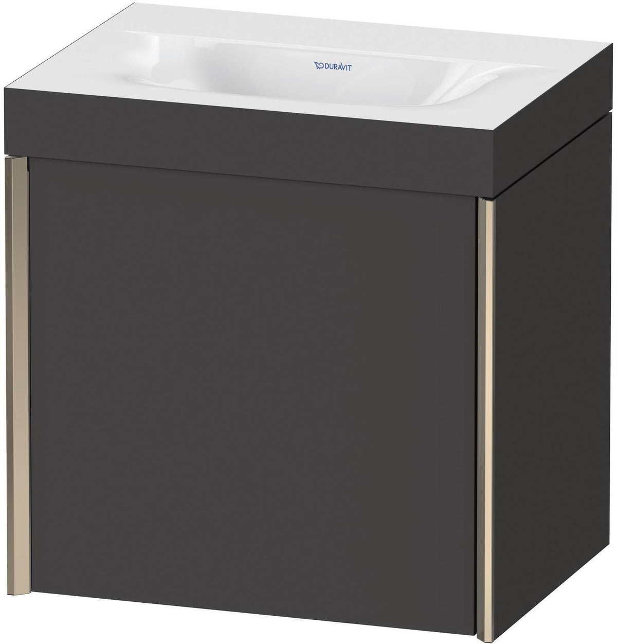 Duravit XViu c-bonded Waschtischunterschrank 460 mm, 1 Tür, Anthrazit – Wandhängend
