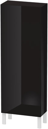 Duravit L-Cube Halbhochschrank 500 mm, 1 Tür links, betongrau matt, wandhängend, Soft-Close