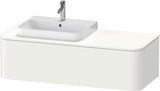 DURAVIT Happy D.2 Konsolenwaschtischunterbau 1300 mm taupe supermatt mit Tip-On Technik und LED