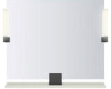 DURAVIT Sivida Spiegelablage 800x115x35mm Chrom/Weiß Matt – Montage unter Spiegel inkl. Befestigungsmaterial