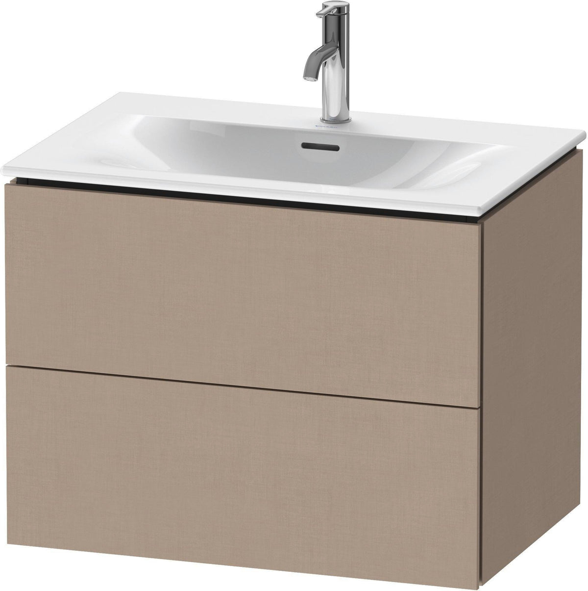 DURAVIT L-Cube Waschtischunterbau wandhängend 720 mm weiß matt mit 2 Schubkästen und Tip-On-Technik