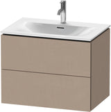 DURAVIT L-Cube Waschtischunterbau wandhängend 720 mm weiß matt mit 2 Schubkästen und Tip-On-Technik