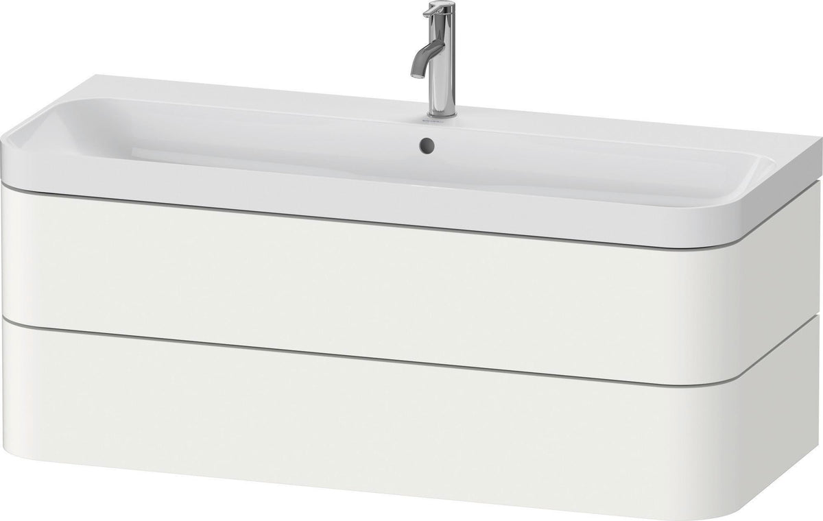 Duravit Happy D.2 Waschtischset 1175 mm wandhängend mit Tip-on Technik und Soft-Close