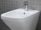 DURAVIT DuraStyle Stand-Bidet 370 mm weiß mit Überlauf, Hahnlochbank & WonderGliss