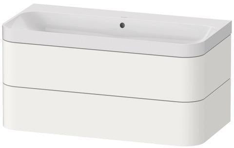 Duravit Waschtischset Happy D.2 Plus 975x490mm ein Hahnloch taupe supermatt