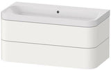 Duravit Waschtischset Happy D.2 Plus 975x490mm ein Hahnloch taupe supermatt