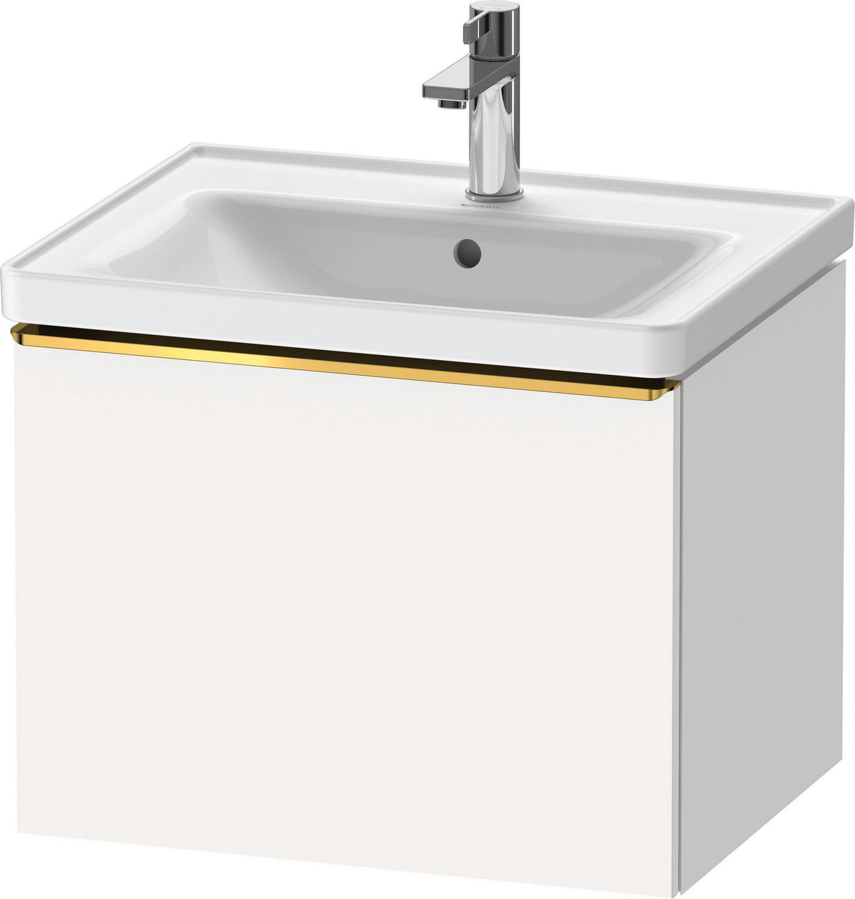 DURAVIT D-Neo Waschtischunterbau 584 mm betongrau matt mit 1 Auszug und Soft-Close