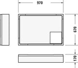 DURAVIT D-Code Duschwanne 1000x700 mm Rechteckig Weiß Sanitäracryl mit Antislip