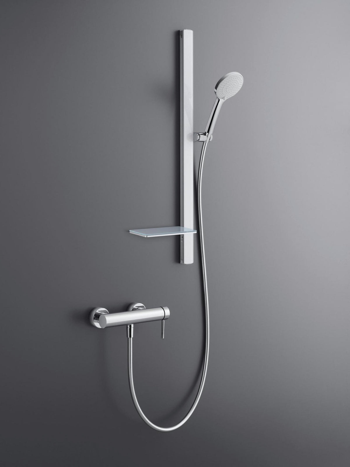 DURAVIT Ablage für Brausestange Universal 214 mm Chrom – Ersatzteil