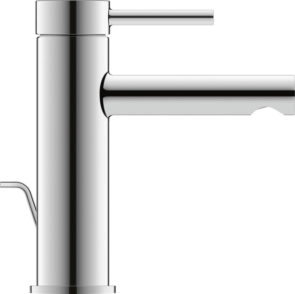 Duravit Circle Einhebel-Waschtischmischer mit Zugstange, Chrom – 117 mm Ausladung