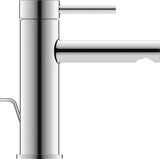 Duravit Circle Einhebel-Waschtischmischer mit Zugstange, Chrom – 117 mm Ausladung