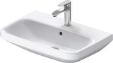 DURAVIT DuraStyle Waschtisch 650 mm mit Überlauf, 1 Hahnloch, wandhängend, weiß