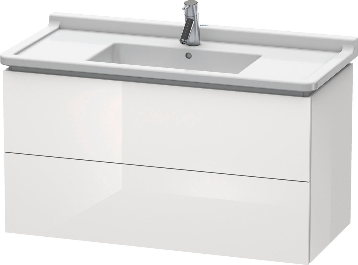 Duravit L-Cube Waschtischunterbau 1020 mm taupe matt 2 Schubkästen wandhängend