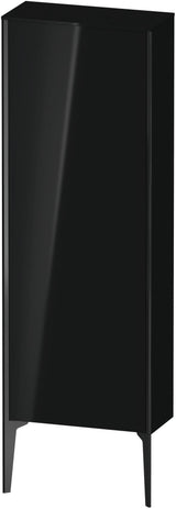 Duravit XViu Halbhochschrank 500 mm schwarz matt/hochglanz mit Tip-on und Soft-Close