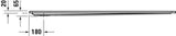 DURAVIT Starck Slimline Duschwanne 1700x750x60 mm Weiß Sanitäracryl Antislip