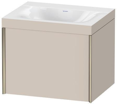 Duravit Waschtischunterbauset XVIU 600x480mm mit Möbelwaschtisch Viu und Auszug