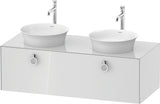 DURAVIT White Tulip Waschtischunterbau 1300 mm, 1 Auszug, wandhängend, weiß seidenmatt
