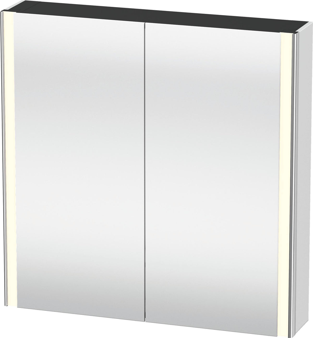 Duravit XSquare Spiegelschrank 800 mm mit LED-Beleuchtung, 2 Schwingtüren & Soft-Close