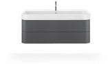 DURAVIT Möbelwaschtisch Happy D.2 1200 mm mit Überlauf, 1 Hahnloch mittig, WonderGliss, weiß