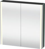 Duravit XSquare Spiegelschrank XS7112 Dolomite Grau 800 mm mit LED-Beleuchtung und Soft-Close