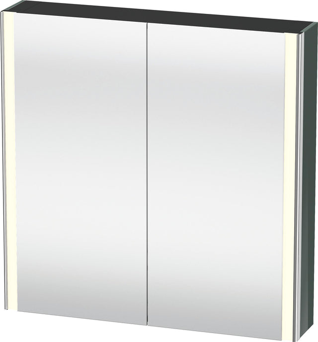 Duravit XSquare Spiegelschrank XS7112 Dolomite Grau 800 mm mit LED-Beleuchtung und Soft-Close