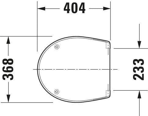 DURAVIT WC-Sitz Design Classics Compact Weiß mit Edelstahl-Scharnieren, ohne Absenkautomatik