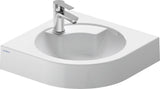 Duravit Eck-Waschtisch Architec 635 mm weiß, wandhängend, 1 Hahnloch, ohne Überlauf