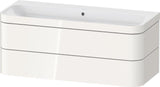 Duravit Waschtischset Happy D.2 Plus 2 Schubkästen 1175 mm eiche hell taupe supermatt