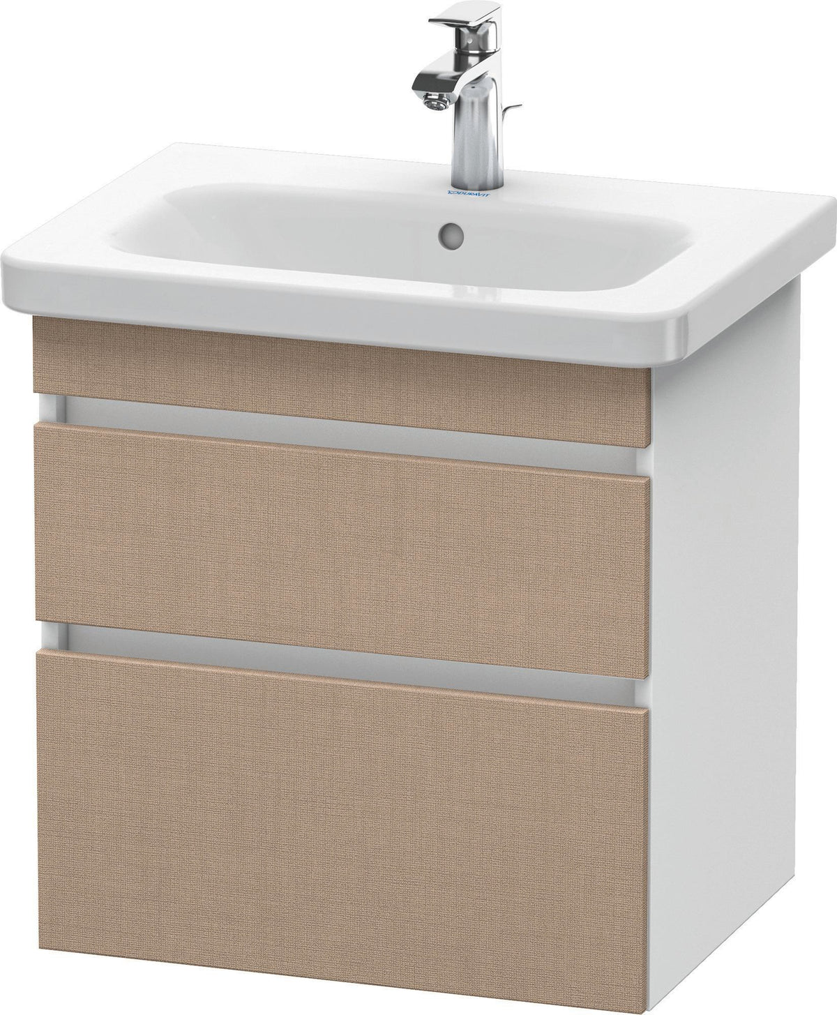 DURAVIT DuraStyle Waschtischunterbau wandhängend 580 mm mit 2 Schubkästen, weiß matt