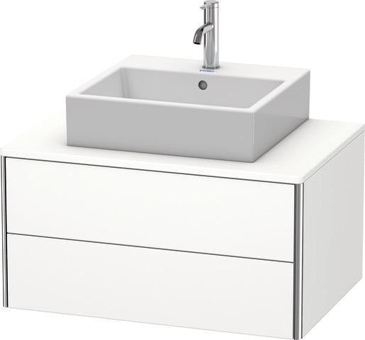 Duravit XSquare Waschtischunterbau 800 mm, 2 Schubkästen, s-matt, Eiche Ahorn