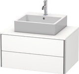Duravit XSquare Waschtischunterbau 800 mm, 2 Schubkästen, s-matt, Eiche Ahorn