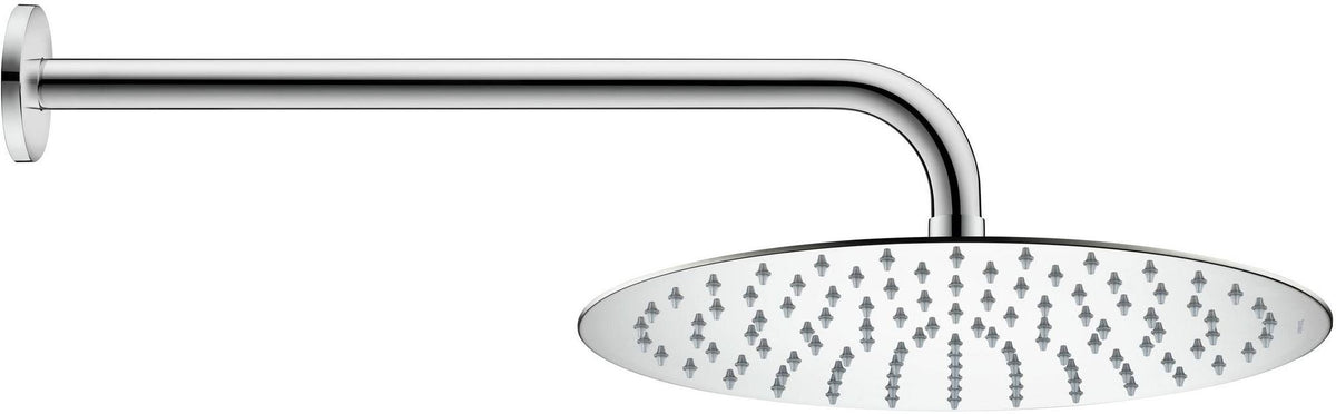 DURAVIT Kopfbrause D300 Rain Schwarz Matt – 300 mm, rund, Antikalk, Wand- & Deckenmontage
