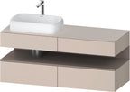 taupe matt / Nische basalt matt, mit Siphonausschnitt und Schürze / sonstige
