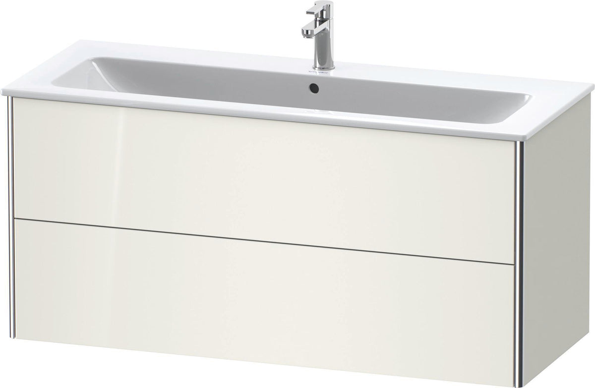 DURAVIT XSquare Waschtischunterbau 1210 mm, 2 Schubkästen, Weiß Matt, wandhängend