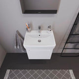 Duravit No.1 Waschtischunterbau wandhängend 540 mm mit 1 Auszug, weiß matt
