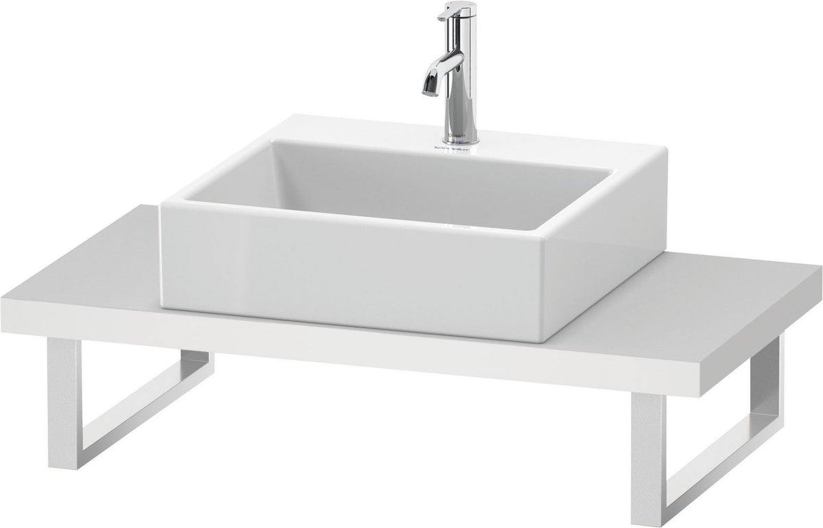 Duravit DuraStyle Konsole variabel 480 mm weiß matt – wandhängend mit Ausschnitt