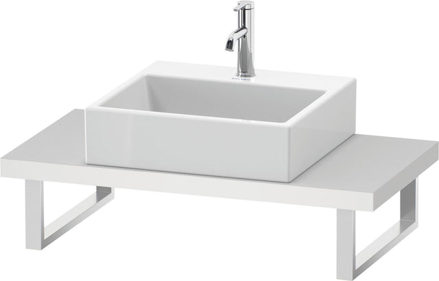 Duravit DuraStyle Konsole variabel 480 mm weiß matt – wandhängend mit Ausschnitt