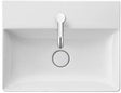 Duravit DuraSquare Möbelwaschtisch 500 mm weiß mit Hahnlochbank und Überlauf – Wandmontage