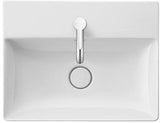 Duravit DuraSquare Möbelwaschtisch 500 mm weiß mit Hahnlochbank und Überlauf – Wandmontage