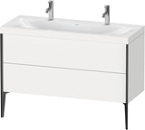 DURAVIT XViu c-bonded Waschtischunterbauset 1200 mm, weiß seidenmatt, bodenstehend, 2 Auszüge