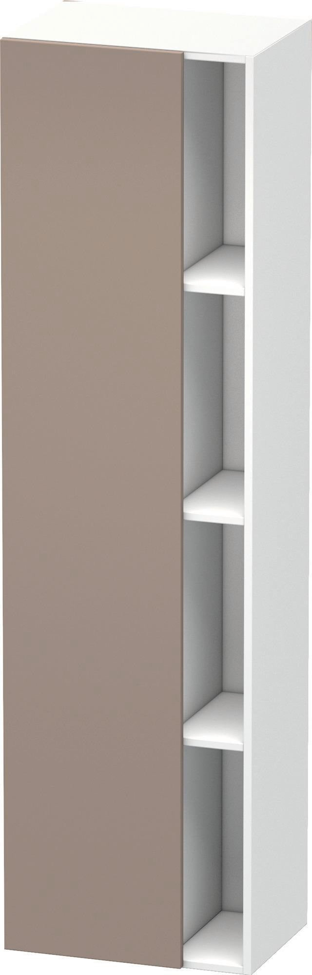 DURAVIT DuraStyle Hochschrank 360x500x1800mm, 1 Tür links, weiß matt – Wandhängend mit Soft-Close