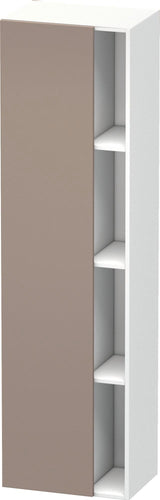 DURAVIT DuraStyle Hochschrank 360x500x1800mm, 1 Tür links, weiß matt – Wandhängend mit Soft-Close